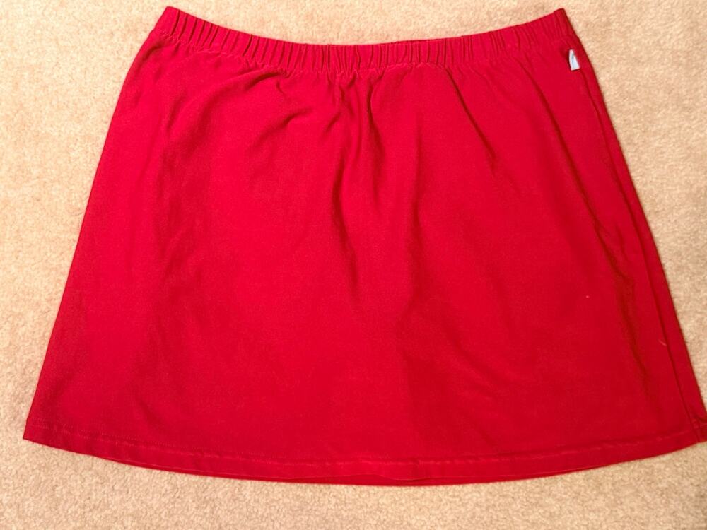 Nike Dri-Fit Athletic Sports Skirt Red Women's Size M Medium 8-10 Tennis Golf